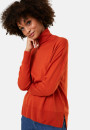 Rollkragenpullover mit Schlitzen aus Merinowolle - Amy