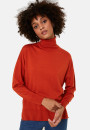 Rollkragenpullover mit Schlitzen aus Merinowolle - Amy