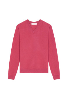 Kaschmirpullover mit V-Ausschnitt - Evann