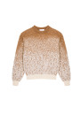 Zweifarbiger Mohair-Pullover mit Rundhalsausschnitt - Figaro