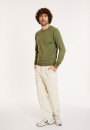 Pullover mit Rundhalsausschnitt und Logo aus Merinowolle - Eddie