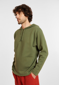 Kapuzenpullover aus Baumwolle mit Taschen - Damien
