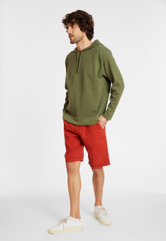 Kapuzenpullover aus Baumwolle mit Taschen - Damien
