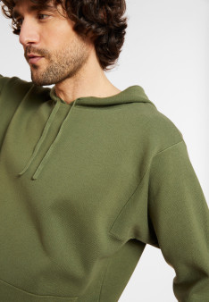 Kapuzenpullover aus Baumwolle mit Taschen - Damien