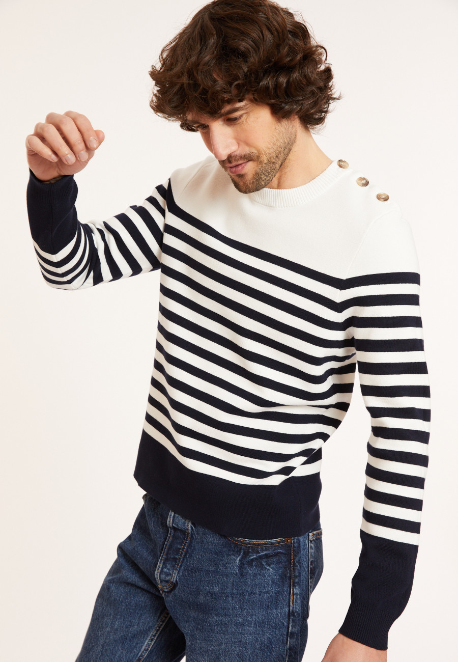 Marinière-Pullover aus Baumwolle - Dori