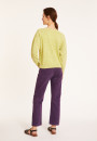 Gestreifter Baumwollpullover mit Bootsausschnitt - Mello