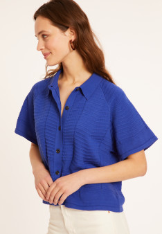 Kurzärmlige Baumwollbluse - Medina