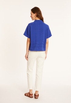 Kurzärmlige Baumwollbluse - Medina