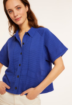 Kurzärmlige Baumwollbluse - Medina