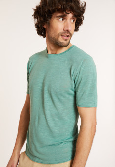 T-shirt mit Rundhalsausschnitt aus Flammenleinen - Renaud