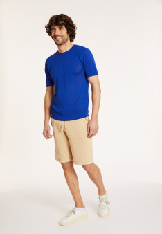 T-shirt mit Rundhalsausschnitt aus Flammenleinen - Renaud