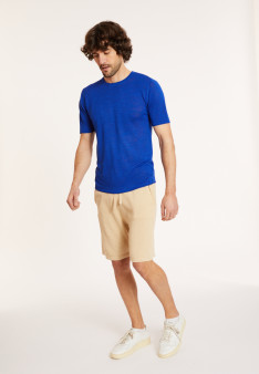 T-shirt mit Rundhalsausschnitt aus Flammenleinen - Renaud