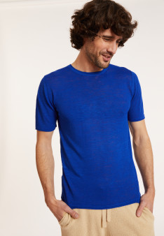 T-shirt mit Rundhalsausschnitt aus Flammenleinen - Renaud