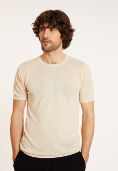 T-shirt mit Rundhalsausschnitt aus Flammenleinen - Renaud
