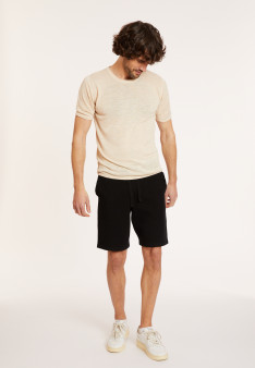 T-shirt mit Rundhalsausschnitt aus Flammenleinen - Renaud