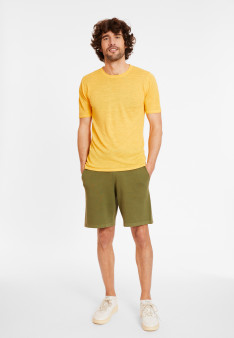 T-shirt mit Rundhalsausschnitt aus Flammenleinen - Renaud