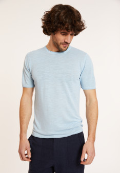 T-shirt mit Rundhalsausschnitt aus Flammenleinen - Renaud
