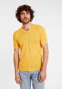 Slub Leinen V-Ausschnitt T-Shirt - Reuben