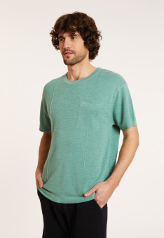 T-shirt mit weitem Schnitt aus Flachsgarn - Deon