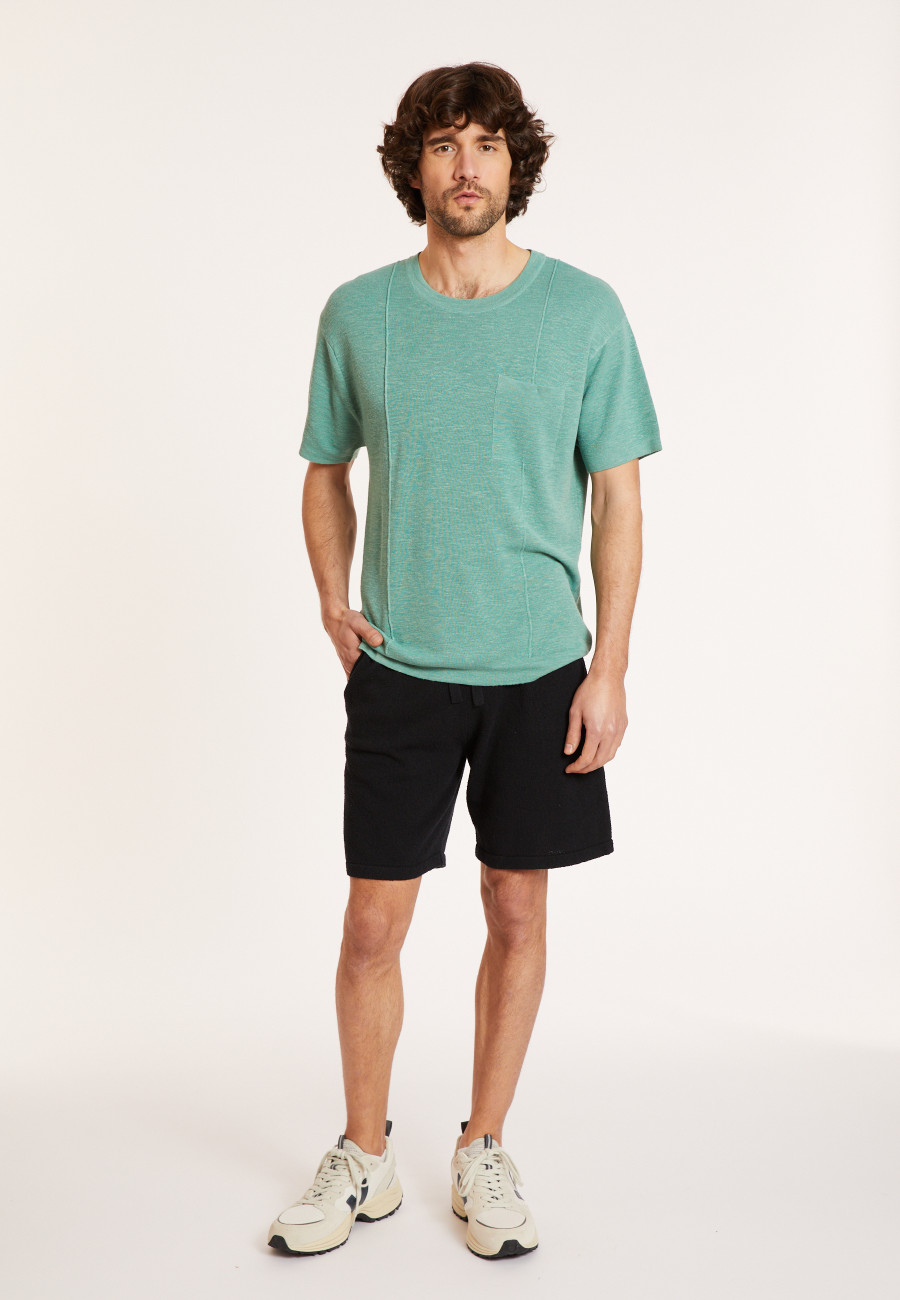 T-shirt mit weitem Schnitt aus Flachsgarn - Deon