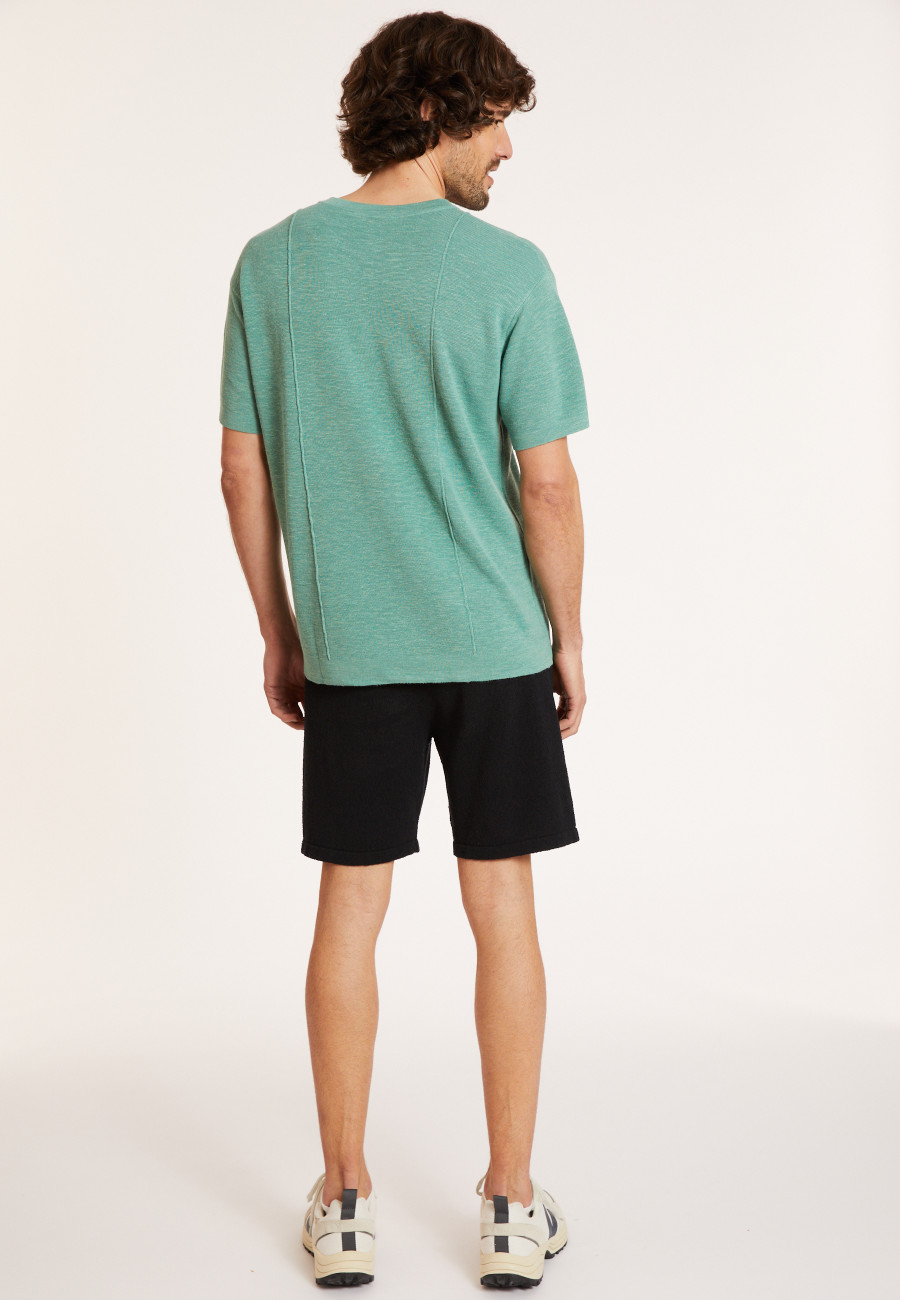 T-shirt mit weitem Schnitt aus Flachsgarn - Deon