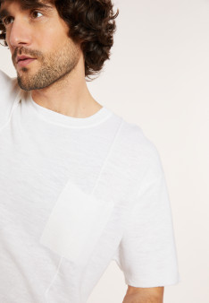 T-shirt mit weitem Schnitt aus Flachsgarn - Deon