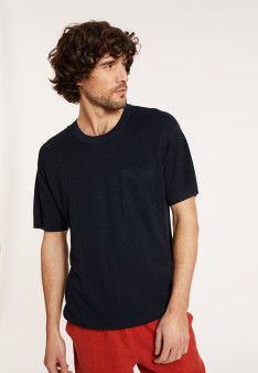 T-shirt mit weitem Schnitt aus Flachsgarn - Deon