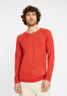 T-Shirt aus Flammenleinen mit Raglanärmeln - Damon