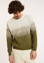 Zweifarbiger Pullover aus gebürsteter Baumwolle - Doryan