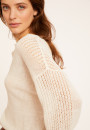 Weitgeschnittener Leinenpullover mit Cut-Out-Ärmeln - Molene