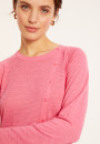 Knopfstrickjacke aus Flammenleinen - Mado
