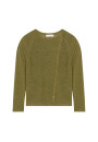 Knopfstrickjacke aus Flammenleinen - Mado