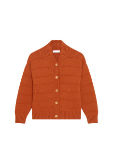 Weite gerippte Strickjacke aus Baumwolle - Mardy