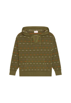 Hoodie aus Bio-Baumwolle mit tunesischem Kragen - Melanie
