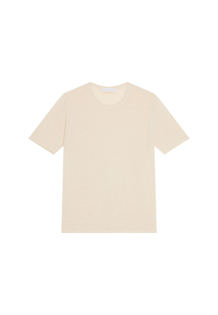 T-shirt mit Rundhalsausschnitt aus Flammenleinen - Renaud