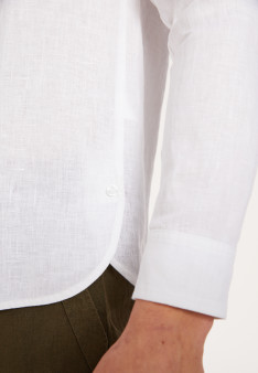 Chemise aus Leinen mit Tunika-Kragen - Dean