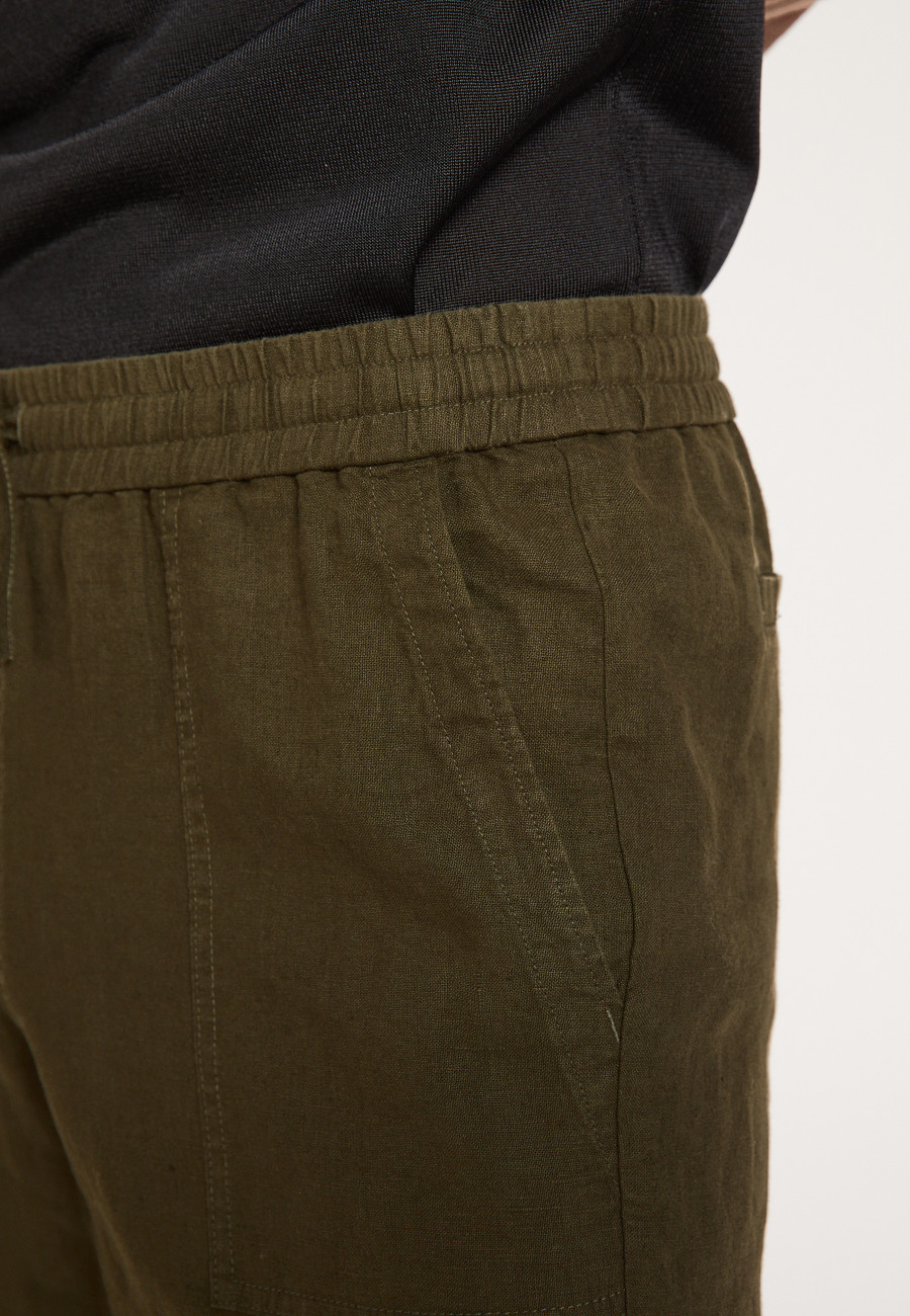 Leinenshorts mit Taschen - Diegos
