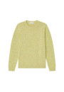 Melierter Baumwollpullover mit Rundhalsausschnitt - Doume