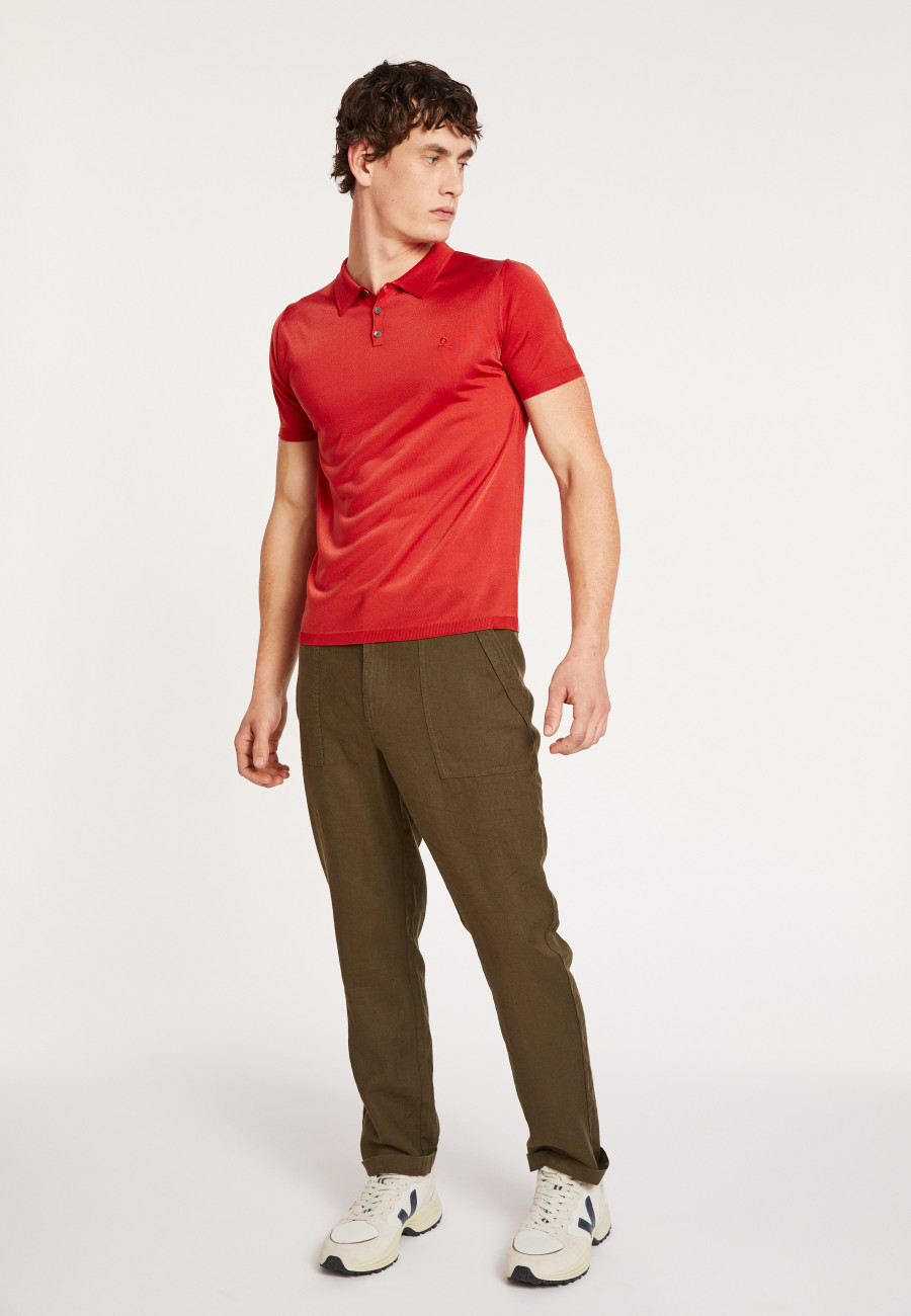 Polo-Shirt mit kurzen Ärmeln in Fil Lumière - Babar