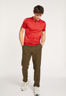 Polo-Shirt mit kurzen Ärmeln in Fil Lumière - Babar