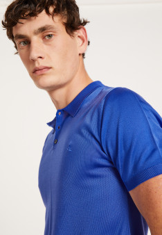 Polo-Shirt mit kurzen Ärmeln in Fil Lumière - Babar