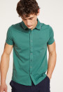 BACCARAT CHEMISE EN  JERSEY UNI ET BORD BICOLORE