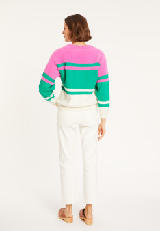 Dreifarbiges Baumwoll-Sweatshirt - Mavrick