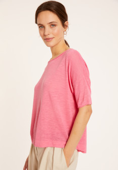 T-Shirt mit Ellenbogenärmeln aus Flammenleinen - Taslim