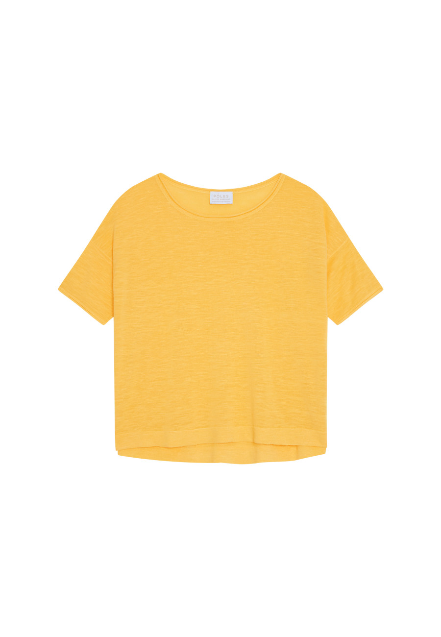 T-Shirt mit Ellenbogenärmeln aus Flammenleinen - Taslim