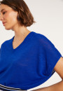 Lockeres T-Shirt mit V-Ausschnitt aus Flammenleinen - Marra