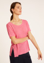 Locker sitzendes Rundhals-T-Shirt aus Flammenleinen - Pavot