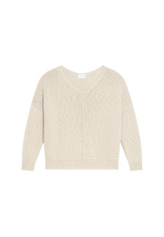 Lockerer Pullover aus Baumwolle und Leinen - Thalie