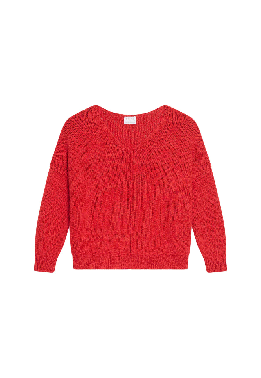 Lockerer Pullover aus Baumwolle und Leinen - Nathalie