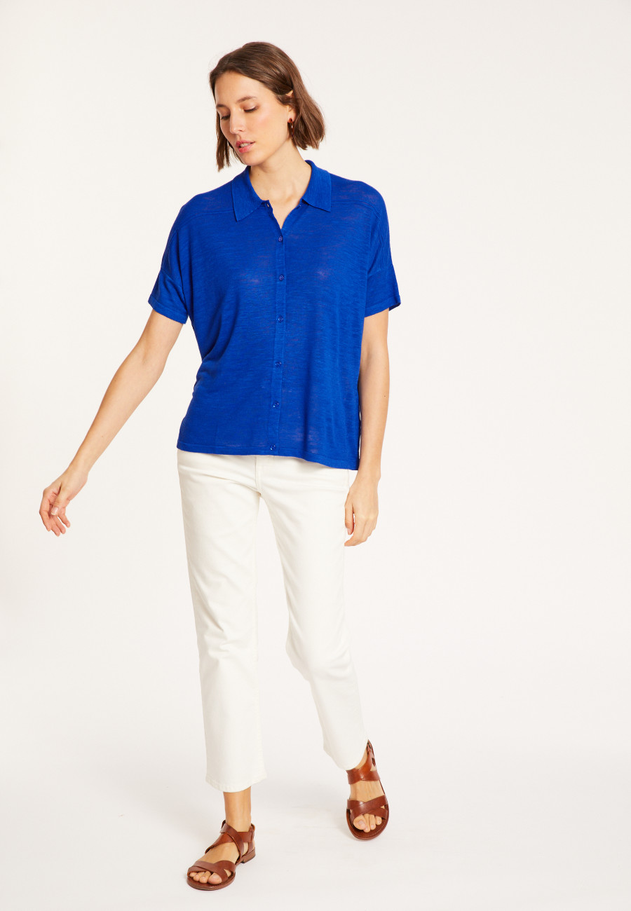 Bluse aus Flammenleinen - Pablito